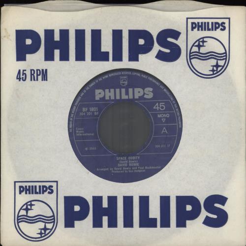 David Bowie Space Oddity - Wide - VG 7" vinyl single (7 inch record / 45) UK BOW07SP579488