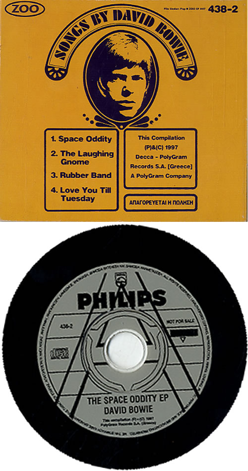 David Bowie Space Oddity EP CD single (CD5 / 5") Greek BOWC5SP133092