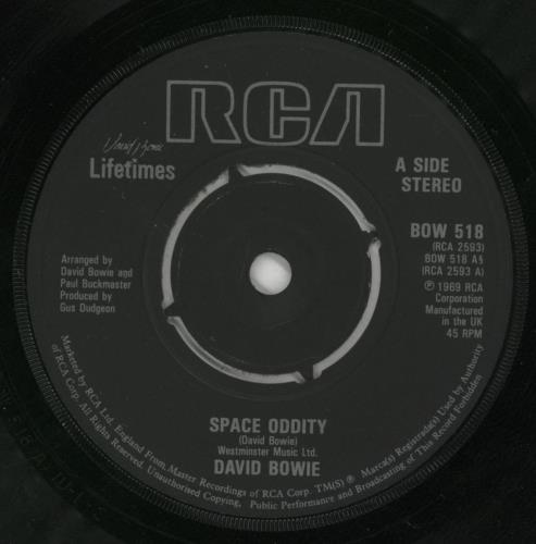 David Bowie Space Oddity 7" vinyl single (7 inch record / 45) UK BOW07SP170505