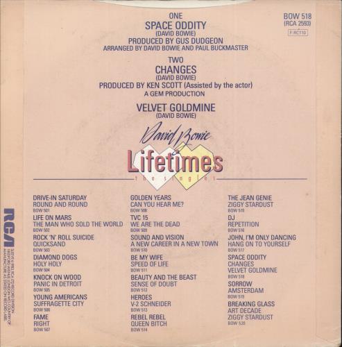 David Bowie Space Oddity 7" vinyl single (7 inch record / 45) UK BOW07SP170505