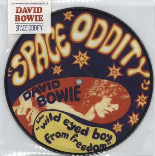 David Bowie Space Oddity 7" vinyl picture disc (7 inch picture disc single) UK BOW7PSP865781