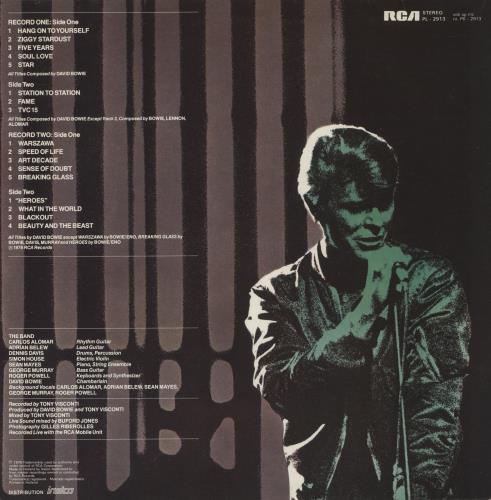 David Bowie Stage - Yellow Vinyl 2-LP vinyl record set (Double LP Album) Dutch BOW2LST438934