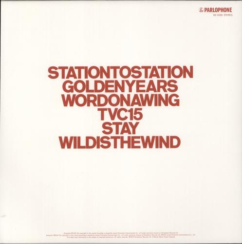 David Bowie Station To Station - Red Vinyl - 45th Anniversary vinyl LP album (LP record) UK BOWLPST875309