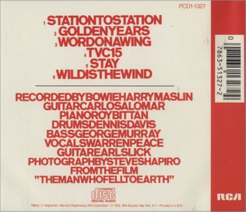 David Bowie Station To Station - Withdrawn CD album (CDLP) US BOWCDST78233