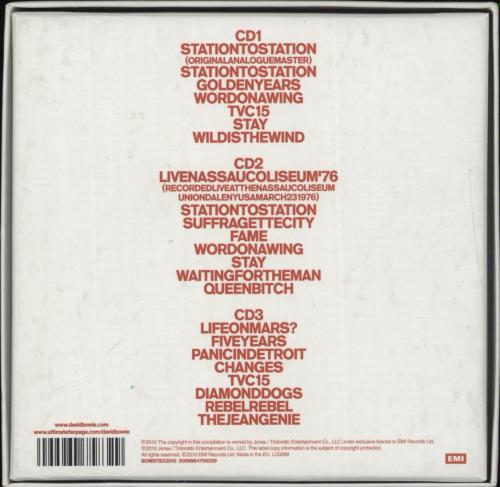 David Bowie Station To Station 3-CD album set (Triple CD) UK BOW3CST682802