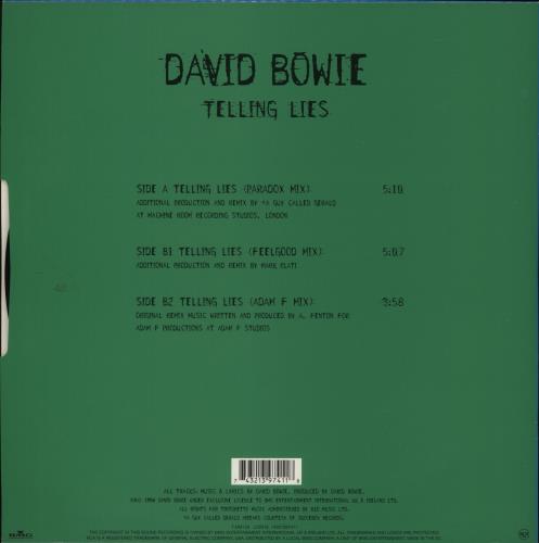 David Bowie Telling Lies 12" vinyl single (12 inch record / Maxi-single) UK BOW12TE86459