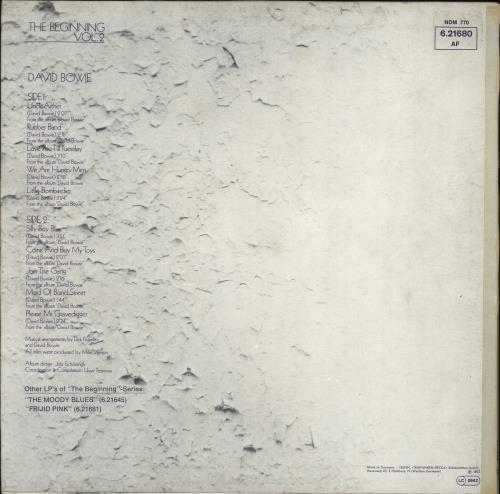David Bowie The Beginning Vol.2 - 2nd vinyl LP album (LP record) German BOWLPTH773914