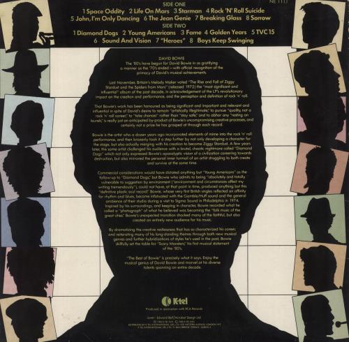 David Bowie The Best Of Bowie vinyl LP album (LP record) UK BOWLPTH125872