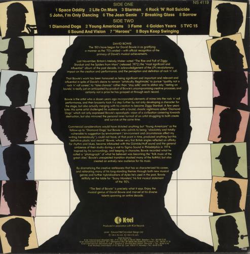 David Bowie The Best Of Bowie vinyl LP album (LP record) Swedish BOWLPTH878762