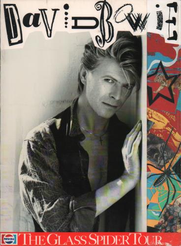 David Bowie The Glass Spider Tour + Ticket Stub tour programme US BOWTRTH648702
