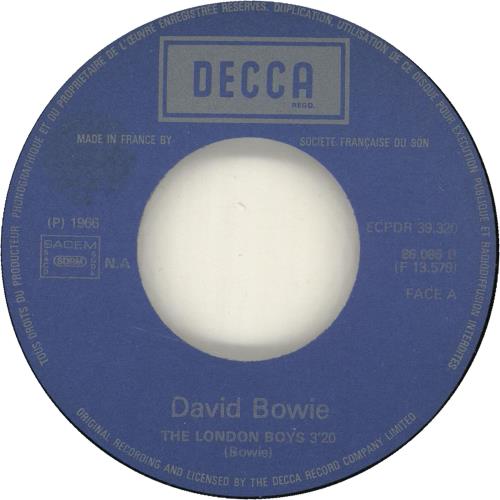 David Bowie The London Boys 7" vinyl single (7 inch record / 45) French BOW07TH697342