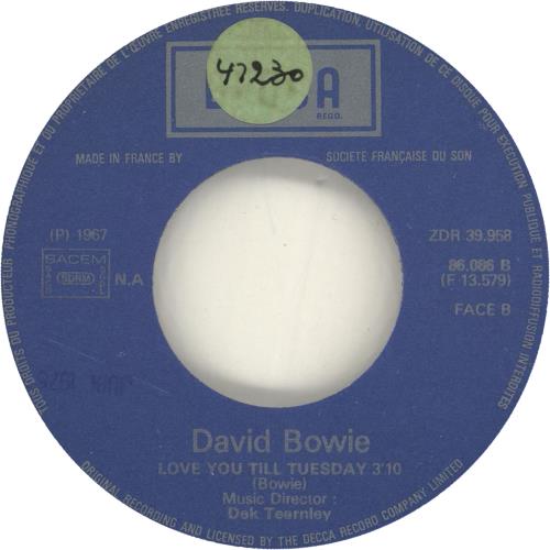 David Bowie The London Boys 7" vinyl single (7 inch record / 45) French BOW07TH697342