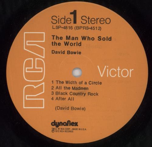 David Bowie The Man Who Sold - Complete - VG vinyl LP album (LP record) US BOWLPTH705316