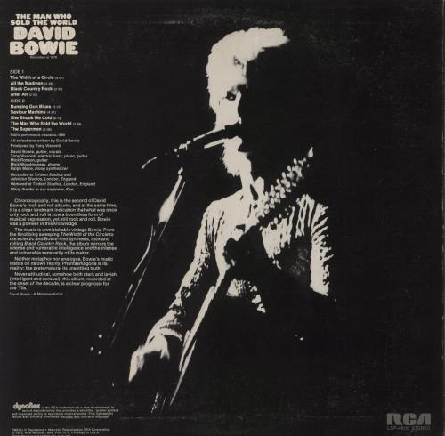 David Bowie The Man Who Sold - Complete - VG vinyl LP album (LP record) US BOWLPTH705316