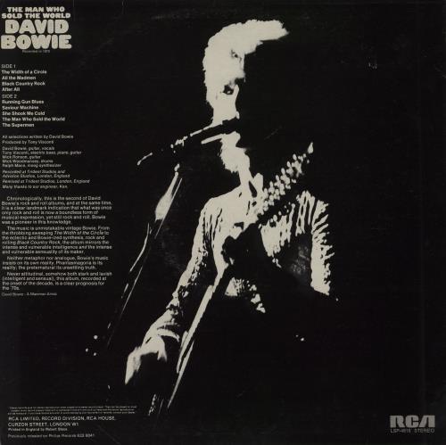 David Bowie The Man Who Sold The World - 1st - EX vinyl LP album (LP record) UK BOWLPTH758182