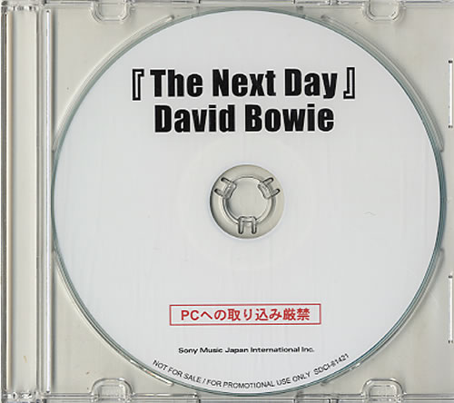 David Bowie The Next Day CD-R acetate Japanese BOWCRTH590611