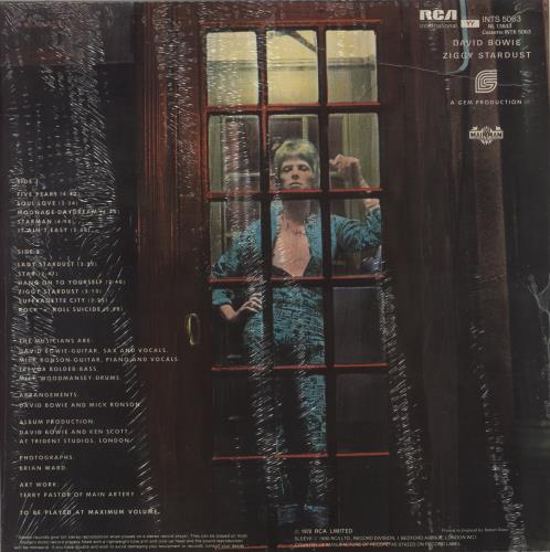 David Bowie The Rise And Fall Of Ziggy Stardust & The Spiders From Mars - Shrink vinyl LP album (LP record) UK BOWLPTH877071