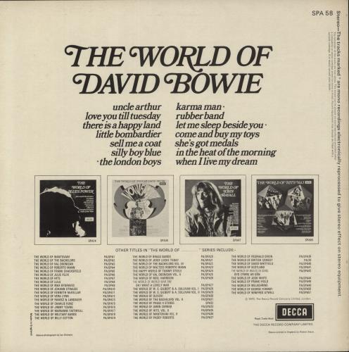 David Bowie The World Of David Bowie - Ziggy Sleeve vinyl LP album (LP record) UK BOWLPTH873887