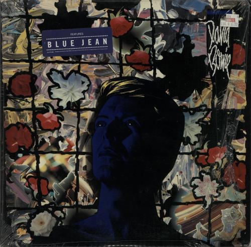 David Bowie Tonight - stickered shrink + bonus logo sticker vinyl LP album (LP record) US BOWLPTO650571