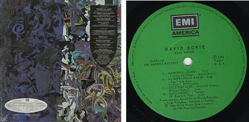 David Bowie Tonight vinyl LP album (LP record) Mexican BOWLPTO262112