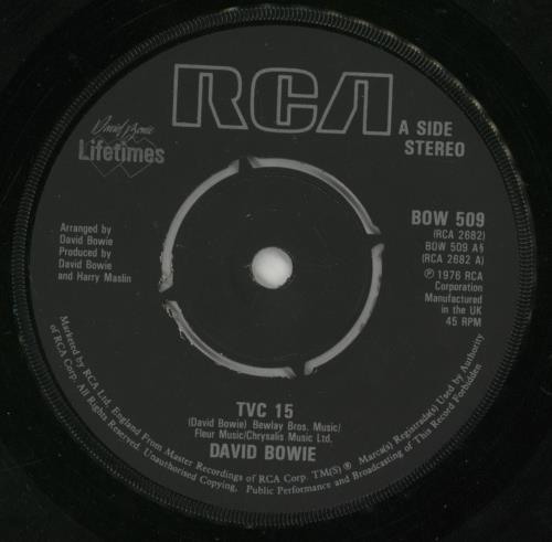 David Bowie TVC 15 7" vinyl single (7 inch record / 45) UK BOW07TV587366
