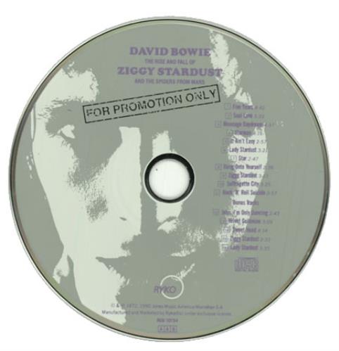 David Bowie Ziggy Stardust CD album (CDLP) US BOWCDZI130041