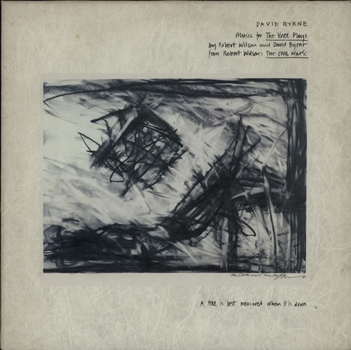 David Byrne Music For The Knee Plays - Sample vinyl LP album (LP record) UK BYNLPMU628486