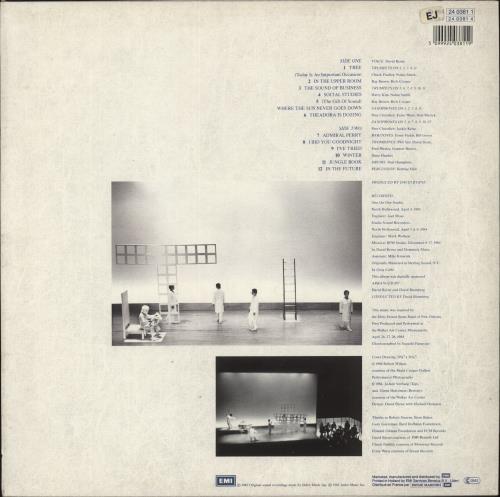 David Byrne Music For The Knee Plays vinyl LP album (LP record) Dutch BYNLPMU536920