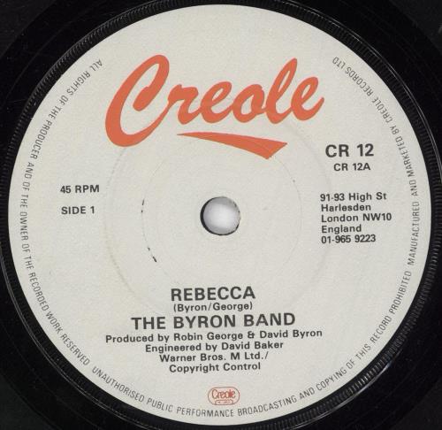 David Byron Rebecca 7" vinyl single (7 inch record / 45) UK BY807RE737262