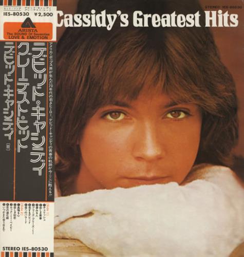David Cassidy David Cassidy's Greatest Hits vinyl LP album (LP record) Japanese DVDLPDA400081