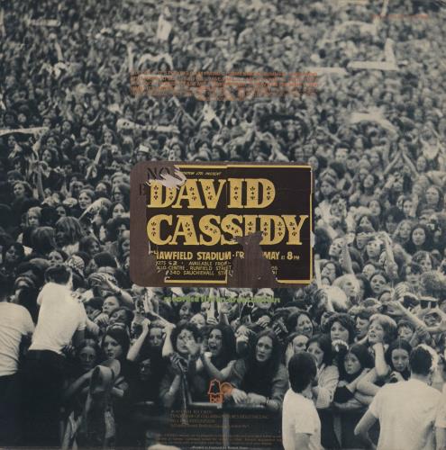 David Cassidy World Tour '74 vinyl LP album (LP record) UK DVDLPWO451849
