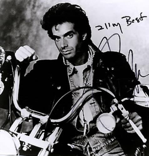 David Copperfield Autographed Publicity Photograph photograph UK DC2PHAU260456