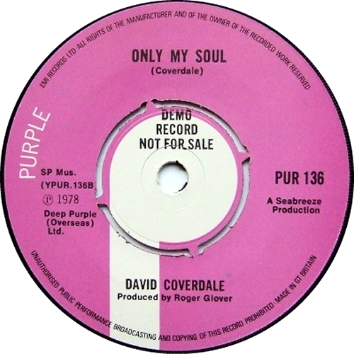 David Coverdale Breakdown 7" vinyl single (7 inch record / 45) UK DCO07BR44868