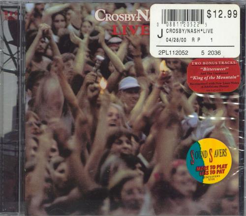 David Crosby & Graham Nash Crosby�Nash Live - Sealed CD album (CDLP) US C&NCDCR260230