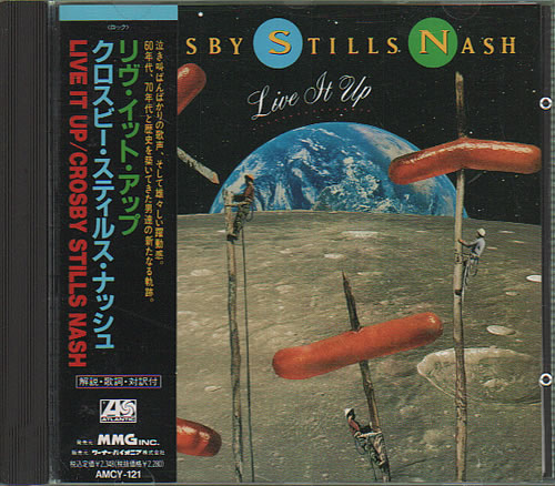 David Crosby & Graham Nash Live It Up CD album (CDLP) Japanese C&NCDLI637371