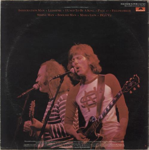 David Crosby & Graham Nash Live vinyl LP album (LP record) UK C&NLPLI698579