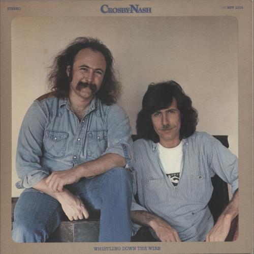 David Crosby & Graham Nash Whistling Down The Wire vinyl LP album (LP record) Japanese C&NLPWH137534