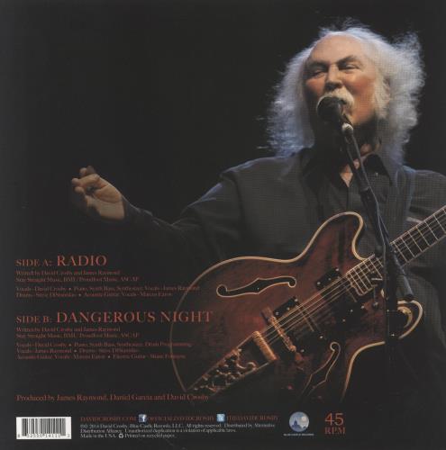 David Crosby Croz  - Red Vinyl 10" vinyl single (10 inch record) US D-C10CR850753