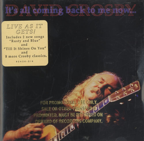 David Crosby It's All Coming Back To Me Now CD album (CDLP) US D-CCDIT48431