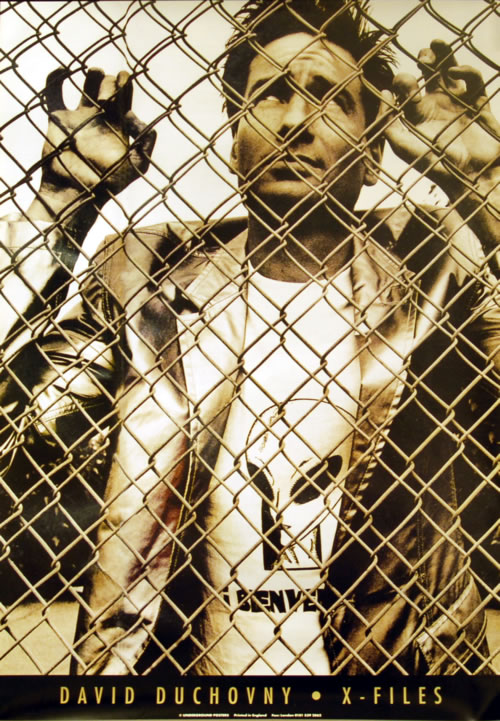 David Duchovny X-Files poster UK DDUPOXF74405