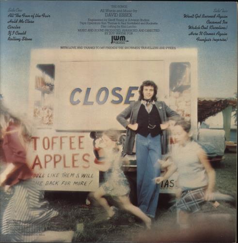 David Essex All The Fun Of The Fair - Song Hype Stickered vinyl LP album (LP record) UK ESSLPAL558483