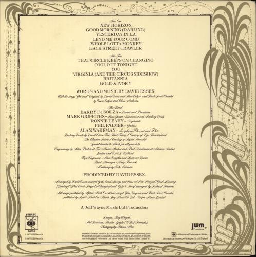 David Essex Gold & Ivory vinyl LP album (LP record) UK ESSLPGO186841