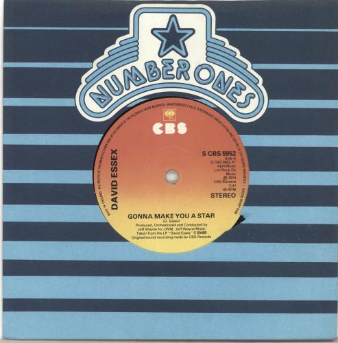David Essex Gonna Make You A Star 7" vinyl single (7 inch record / 45) UK ESS07GO559327