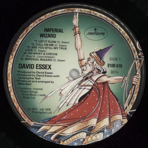 David Essex Imperial Wizard vinyl LP album (LP record) UK ESSLPIM864290