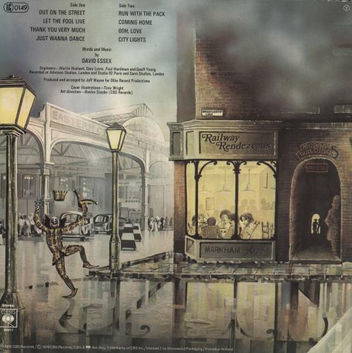 David Essex Out On The Street vinyl LP album (LP record) UK ESSLPOU522609