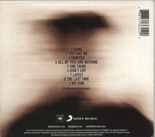 David Gahan Angels & Ghosts CD album (CDLP) UK DGNCDAN874982