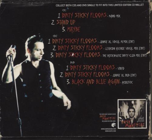 David Gahan Dirty Sticky Floors + Slipcase 3-CD album set (Triple CD) UK DGN3CDI874941