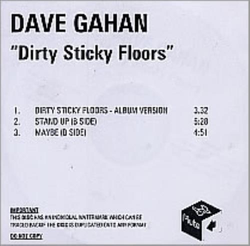 David Gahan Dirty Sticky Floors CD-R acetate UK DGNCRDI262805