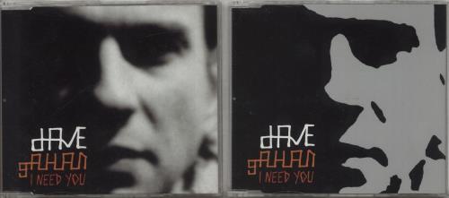 David Gahan I Need You 2-CD single set (Double CD single) UK DGN2SIN254388