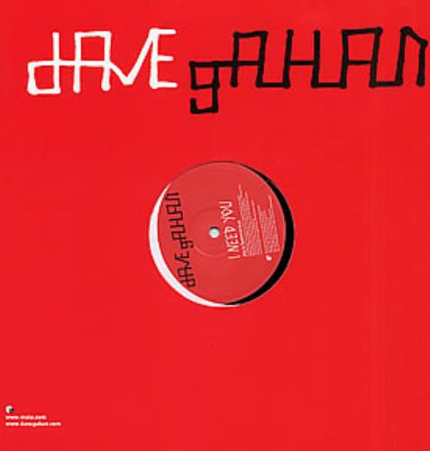 David Gahan I Need You 12" vinyl single (12 inch record / Maxi-single) UK DGN12IN256721